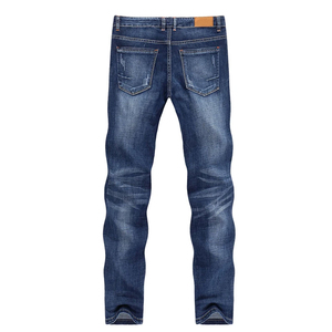 High Quality 100% Cotton Quick Dry Casual New Design Custom Stone Washed Plus Size Stretch Rip Skinny <b>Jeans</b> <b>Men</b> - Product Image 2