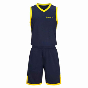 Uniforme de basketball léger et respirant fabriqué en tissu polyester de haute qualité pour une meilleure circulation de l'air et une meilleure absorption de la transpiration - Product Image 1