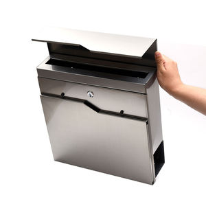 Wholesale Modern Outdoor Furniture Convenient Wall-Mounted Galvanized Steel <b>Mailbox</b> for Farmhouse Apartment Home Decoration - Product Image 2