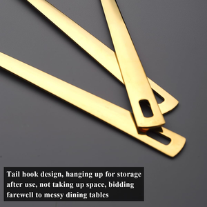 Juego de Utensilios de Cocina de Lujo con Acabado Dorado, Cuchara para Servir, Cuchara Perforada, Espátula y Accesorios de Cocina para el Hogar - Product Image 4