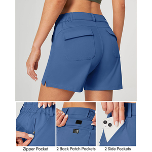 Amazing Best Ultra Soft Touch Fabric Custom Women's Activewear Golf Shorts Breathable Skinny Fit <b>Cow</b>/Camo Pattern Drawstring - Product Image 4