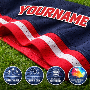 เสื้อเบสบอลทีมโรงเรียนแบบสั่งทำพิเศษ แห้งเร็ว ระบายอากาศได้ดี ผ้าโพลีเอสเตอร์ 100% ปักชื่อและหมายเลขผู้เล่นตามสั่ง - Product Image 3