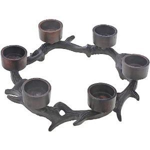 Support de bougies en forme de bois de cerf de Noël avec 3 piliers, en fer, décoration d'intérieur, chandelier en métal durable - Product Image 6