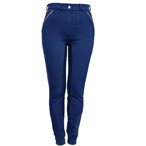 Women's Equestrian <b>Riding</b> Breeches Breathable Polyester Spandex Stretch Fabric Durable Comfortable Regular Fit Custom Colors - Product Image 1