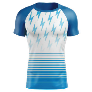 Men Compression Shirt Short Sleeve Athletic Running Gym Comfortable Top Quick Dry Workout T Shirt Baselayer Rashguard for men - Product Image 5