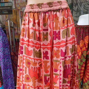 Haute qualité nouveau Style de mode coton femmes robes jupes longues décontracté uni personnalisé Western hippy bohème jupes - Product Image 1