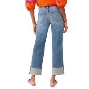 Pantalones de mezclilla lavados para mujer de talla grande a precio barato al por mayor pantalones de mezclilla vaqueros informales de moda de Bangladesh - Product Image 3