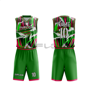 Conjunto de Uniforme de Baloncesto sin Mangas Personalizado para Hombre con Tela de Malla Transpirable de Secado Rápido e Impresión de Logotipo del Equipo Personalizado - Product Image 4