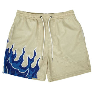 Mens Mesh Shorts S High Quality Double <b>Layer</b> Printed Custom Polyester Solid <b>Mid</b> Breathable Eco-Friendly Heavyweight Mesh Shorts - Product Image 1