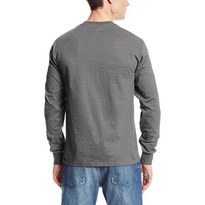 Camiseta de Manga Larga Lisa para Hombre, Diseño Sencillo, Venta al por Mayor, Ropa Masculina de Alta Calidad, Cuello Redondo, Diferentes Tallas - Product Image 2
