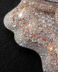 Colgante de Plata 925 Chapado en Oro de Lujo con Moissanita VVS de Corte Brillante, Diseño Personalizado de Dibujos Animados, Certificado GCI IDGL, Amuleto de Moda Hip Hop - Product Image 3