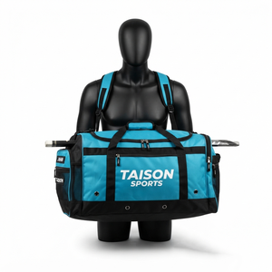 Sac de hockey sur glace personnalisé TAISON SPORTS pour hommes, 600D PU PVC enduit, 350 GSM, orange et noir, logo imprimé sur écran, 30-40L - Product Image 3