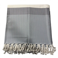 Serviette de plage Fouta en twill rayé 100% coton, séchage rapide, douce pour la peau, écologique, personnalisable