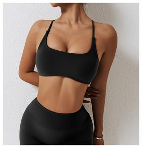 Soutien-gorge de sport sans couture réglable pour femmes avec compression élastique douce et motif imprimé pour adultes actifs - Product Image 2