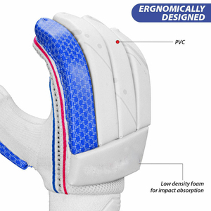 Gants de cricket à double face avec manchette en tissu, bande de poignet à boucle et fermeture sécurisée, haute flexibilité, doigts séparés - Product Image 2