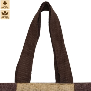 Sac fourre-tout promotionnel en jute naturel, sac de shopping promotionnel 40x33x20 cm, logo personnalisé, vente en gros, OEM, marque privée, modèle SS314 - Product Image 4
