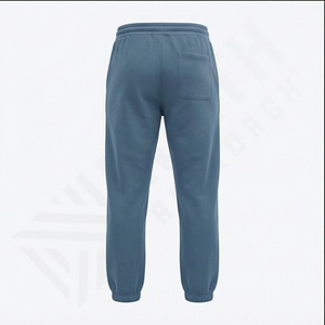 Pantalones de chándal de pierna recta de cintura alta personalizados para hombre, pantalones de chándal para correr, pantalones de chándal de lana de algodón pesado - Product Image 3