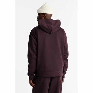 <b>Mens</b> Burgundy Maroon Fleece <b>Hoodie</b> And Jogger Tracksuit Set Winter Casual Pullover Hooded Sweatshirt Pants Streetwear For <b>Men</b> - Product Image 2