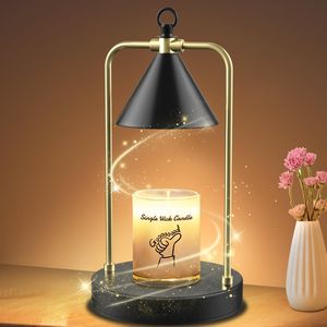 Dimmable Black Electric Candle Warmer Lamp with <b>Timer</b> Scented Wax Jar Candles Warmer Jar Candle Lamp - Product Image 1