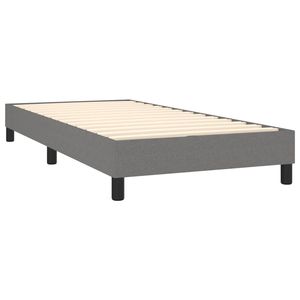 Cadre de lit double en tissu gris foncé sans matelas, lits rembourrés, exclusivité américaine - Product Image 4