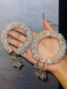 กำไลข้อมือประดับคริสตัลแกจราสำหรับผู้หญิง งานแต่งงาน งานเลี้ยง สวมใส่ได้ในโอกาสพิเศษ เครื่องประดับแบบดั้งเดิม สไตล์ชาติพันธุ์ แฟชั่นกำไลข้อมือ - Product Image 2