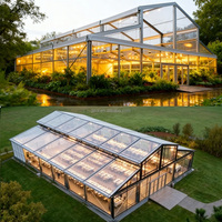 Tentes de réception extérieures de haute qualité 5x12m pour événements, mariages, fêtes, festivals, avec parois latérales en PVC, pour 100 à 300 personnes