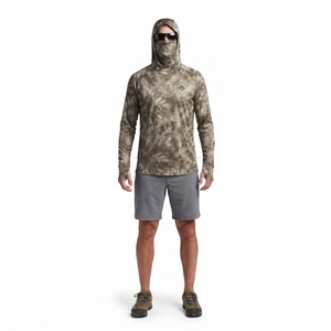 เสื้อฮู้ดดี้กันแดดลายพราง Kryptek Typhon แบบ OEM สำหรับตกปลา UPF 50+ พร้อมผ้าคลุมหน้าแบบ Tactical เสื้อเชิ้ตน้ำหนักเบาสำหรับการล่าสัตว์และกิจกรรมกลางแจ้ง - Product Image 1