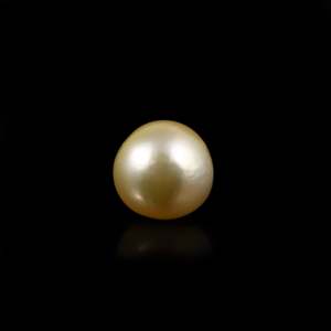 Perle dorée lâche de 4,2 carats, pierre précieuse de luxe pour bijoux fins - Product Image 1