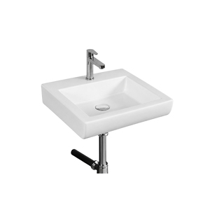 Lavabo LORIC con Grifo Cuadrado Cromado de Diseño Minimalista, Certificado por NSF, Montaje en Pared, Monomando de un Solo Orificio - Product Image 1