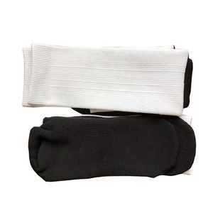 Men's <b>White</b> Crew Socks With Black Toe And <b>Heel</b> Knitted Cotton Breathable Solid Color Regular Fit Summer Sports Socks Wholesale U - Product Image 4