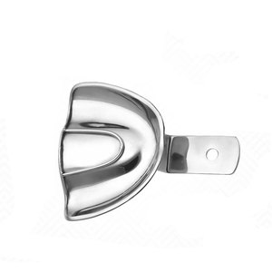 Premium Dental Impression Tray with Edge U1 Solid Upper Size XL Stainless Steel Reusable Autoclavable Perforation Free - Product Image 2