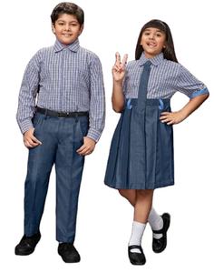Vente en gros d'uniformes de collège avec logo personnalisé Ensemble de robes pour garçons et filles Pantalon jupe chemise - Product Image 5
