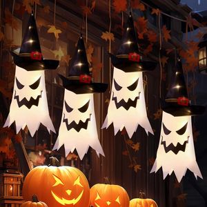 Decorazioni di Halloween per Interni ed Esterni, Luci a Corda con Cappello da Strega Luminoso, Luci di Halloween - Product Image 1