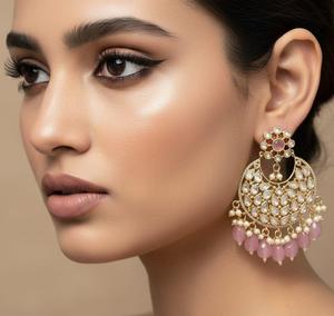 ต่างหูประดับเพชรโมอิสซาไนต์คุณภาพเยี่ยมเคลือบทองสุดหรูสำหรับผู้หญิงและเด็กผู้หญิง เหมาะสำหรับงานกลางคืนและงานปาร์ตี้ - Product Image 2