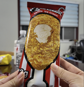 Crème glacée molle populaire en forme de cuisse de poulet frit dorée 3D, de haute qualité, personnalisable en gros - Product Image 4