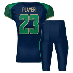 Wholesale Custom Sublimation American Football Uniforms High Quality Plain Solid Color Slim Fitted American Football Uniforms - Product Image 6
