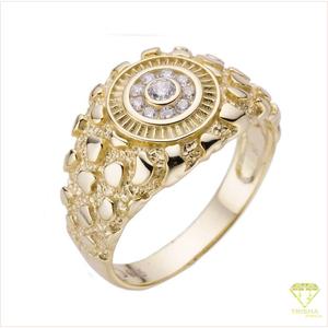 Anillo de Plata 925 para Hombre con Moissanita, Gema Roja Redonda en el Centro, Joyería de Lujo Brillante para Minoristas - Product Image 6