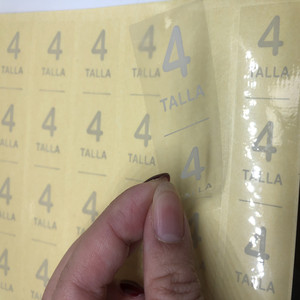 Etiqueta Adhesiva Impermeable con Logotipo Personalizado, Etiquetas de Seguridad Transparentes Doradas y <span class=keywords><strong>Plateadas</strong></span> - Product Image 6