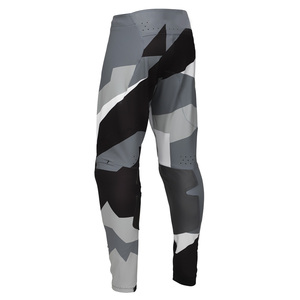 Pantalons de motocross personnalisés pour hommes, pantalons de course MX, pantalons de moto tout-terrain, pantalons de motocross avec impression par sublimation, motif gris, noir, blanc - Product Image 3