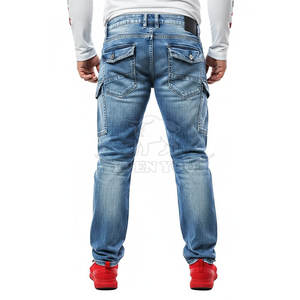 Pantalones Vaqueros de Doble Cintura para Hombre de Calidad Premium, Diseño de Cintura en Capas, Corte Relajado, Moda Urbana, Casual, para Uso Diario - Product Image 2