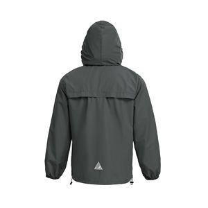 Veste de pluie légère pour la course à pied, la randonnée et les sports, imperméable avec capuche, style tendance, durable, ensemble de survêtement coupe-vent personnalisé pour homme - Product Image 2