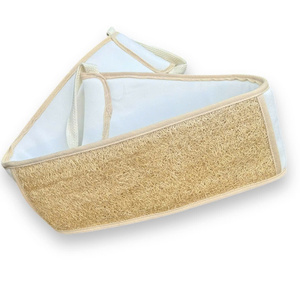 Natural Dried Loofah Bath Sponge Bear Shape Exfoliating Body Scrubber for Adults with Rope Handle Plain Style - Product Image 4