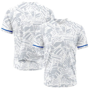 Maillot de baseball personnalisé unisexe de haute qualité, à séchage rapide, respirant, avec impression par sublimation intégrale, boutons, en polyester, OEM - Product Image 5