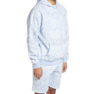 Premium Comfort Wear Hoodies and Shorts Set Soft Knit Shape Casual Ready Modern Look Trend Appeal Clothing - Product Image 3