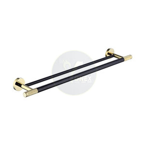 Modern Eco Friendly <b>Bathroom</b> <b>Accessories</b> Set <b>Matte</b> <b>Black</b> Brass Complete Bath Wash <b>Accessories</b> Set - Product Image 4