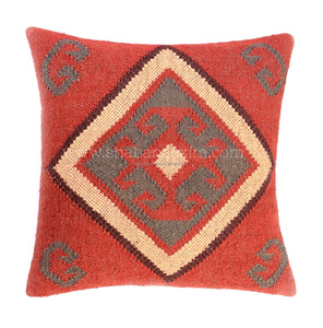 Cotton Handloom Indian Geometric Modern Kilim Cushion Cover Eco-Friendly Washable Outdoor 30x50 - Product Image 3