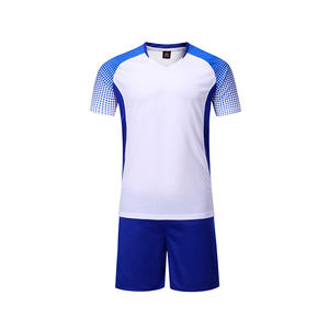 Maillots de football unisexes personnalisés, ensembles de tenues de football à séchage rapide, 100% polyester, logo à pois sur le devant, ensemble de vêtements de football - Product Image 5
