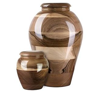 Urna Funeraria de Madera Hecha a Mano, Pulida, de Madera Natural, Estilo Tradicional para Cenizas de Adultos - Product Image 5