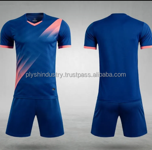 Uniforme de Fútbol Personalizado al por Mayor, 100% Poliéster, Económico, Conjunto Deportivo para Hombre, Transpirable, con Logotipo - Product Image 2