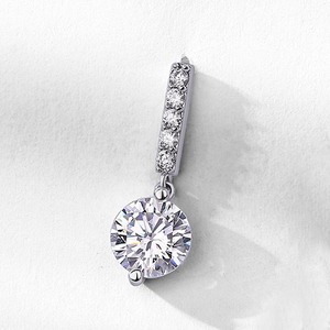 Top Quality Moissanite Diamond Drop <b>Earrings</b> Luxury <b>Fine</b> Jewelry for Wedding Anniversary and Daily Wear Available At Best Price - Product Image 3